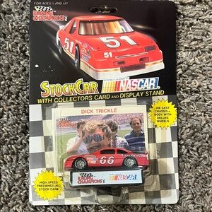 Racing Champions Red Stock Car with Display Stand